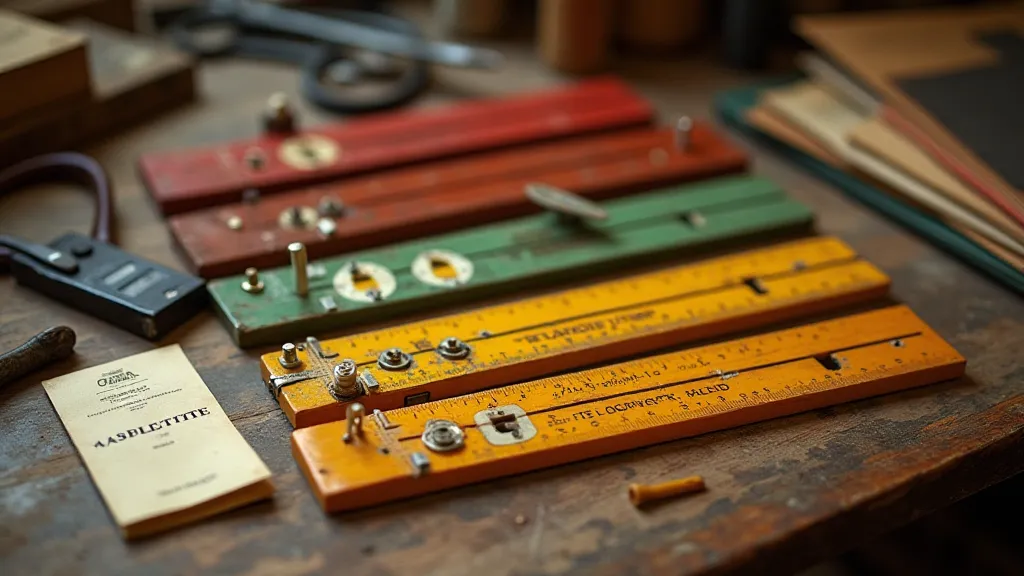 Collection of Vintage Bakelite Slide Rules