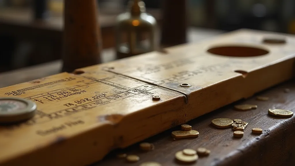 Antique Ivory Slide Rule