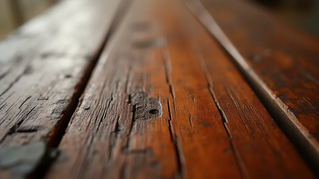 Vintage mahogany plank