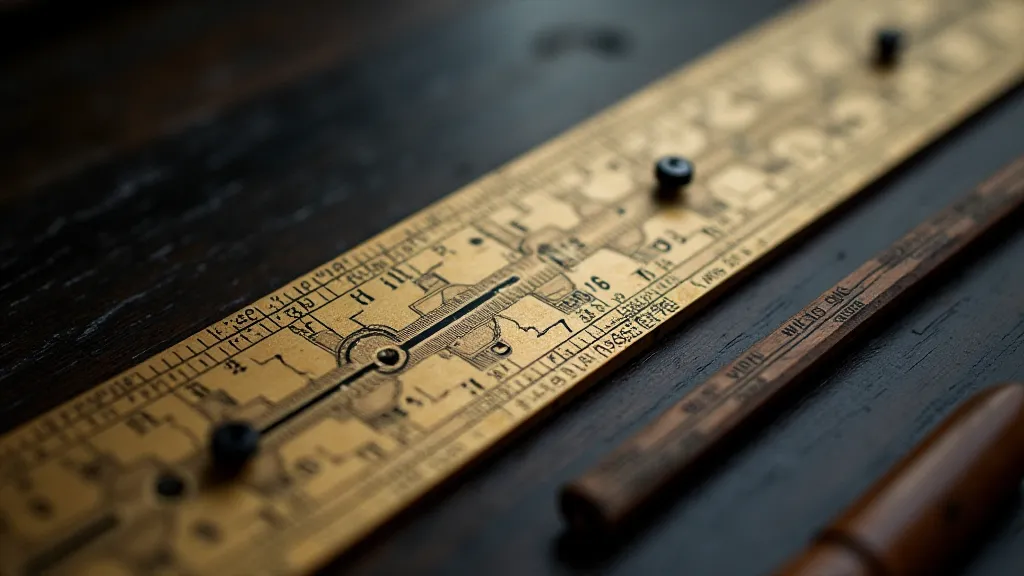 Detailed Pickett Model 1 slide rule