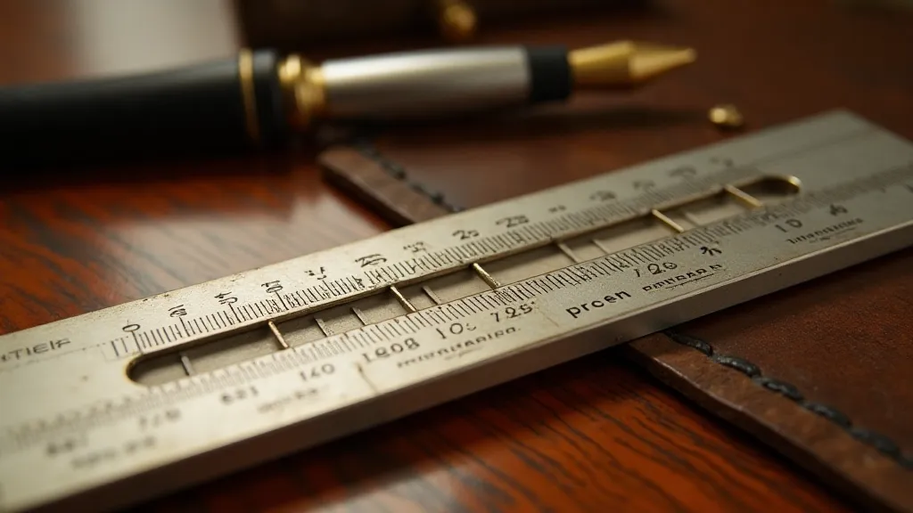Close-up of a vintage Pickett Model N slide rule