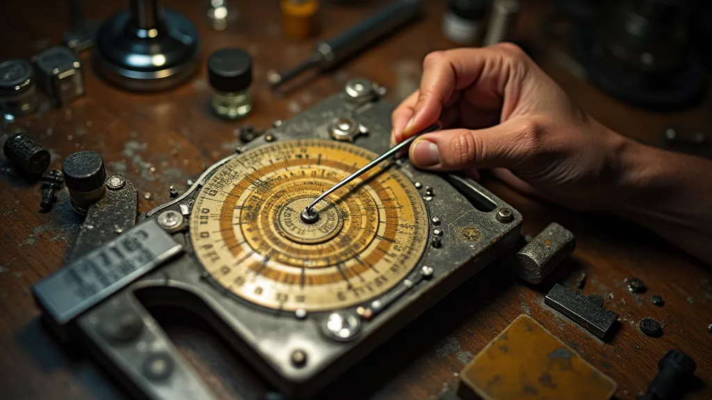 Slide rule restoration workspace