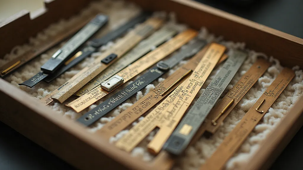 Collection of vintage slide rules