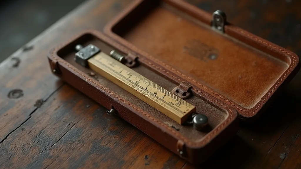 Vintage slide rule case