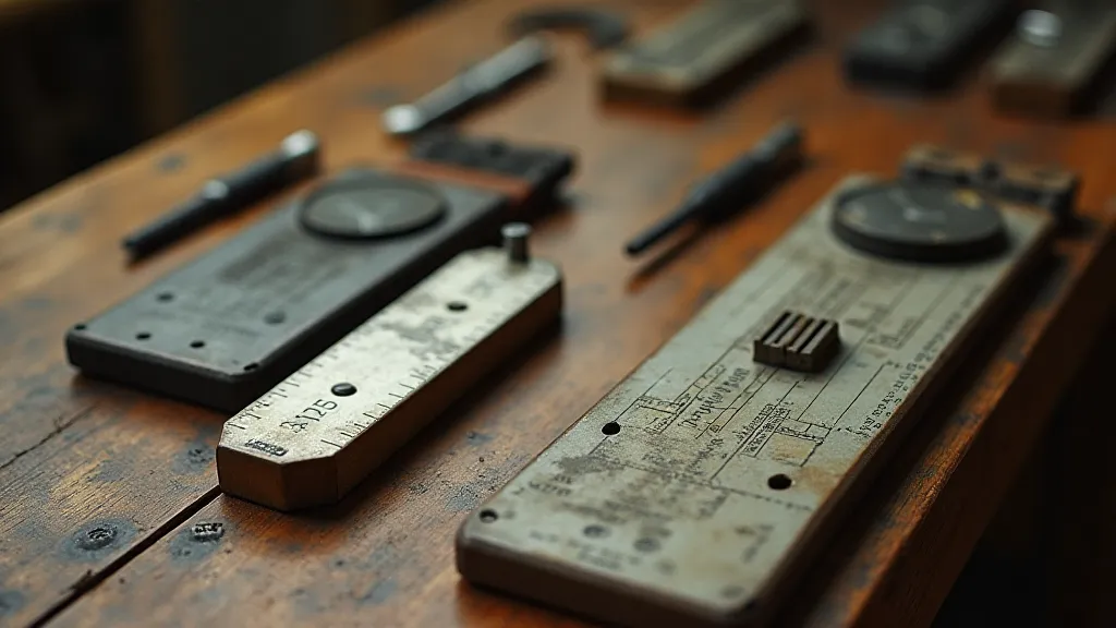 Collection of vintage slide rules