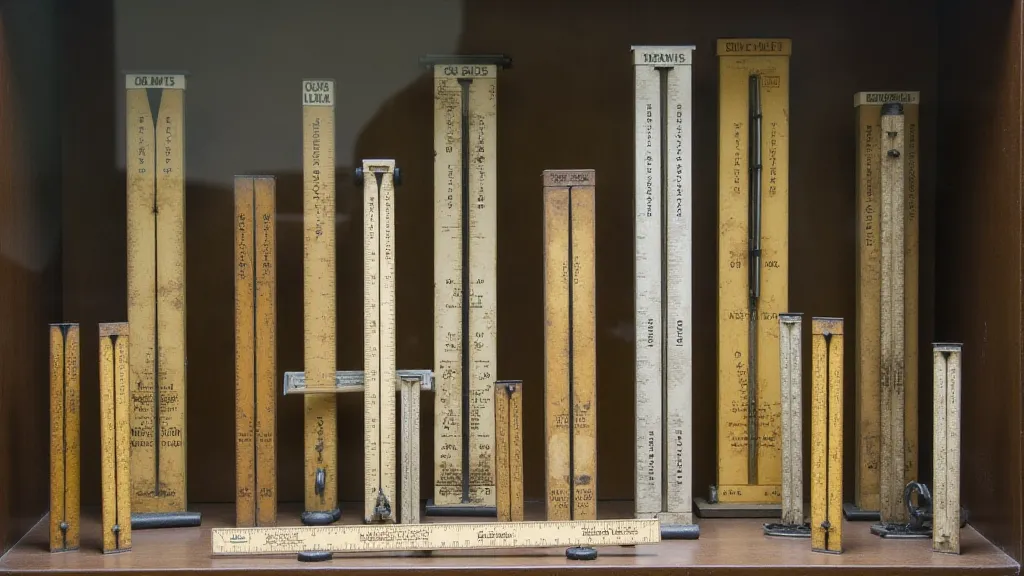 Collection of Vintage Slide Rules