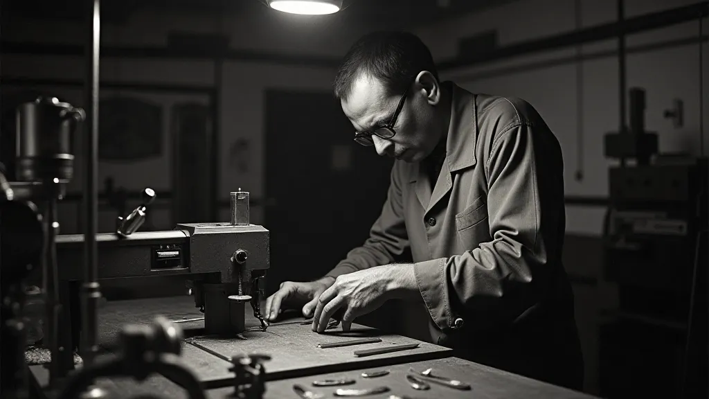 Vintage slide rule engraver